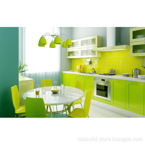 Kitchen Furniture High Glossy Lacquer Finish on MDF Kitchen Cabinets